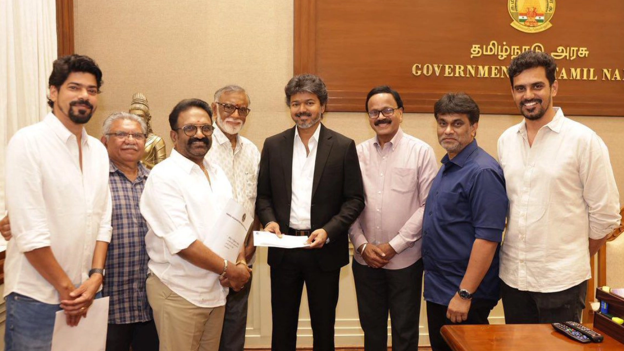 CM Joseph Vijay Applauds Karuppu Success: Inside the Viral Meet with SR Prabu
