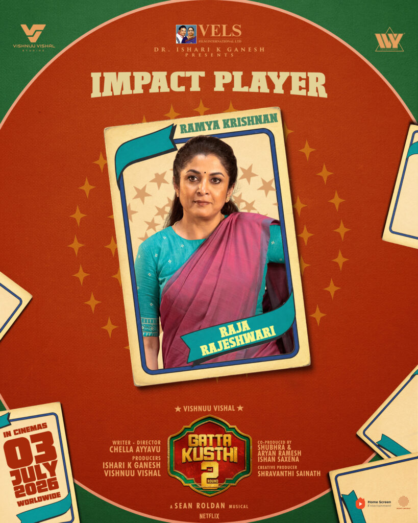 Ramya Krishnan Joins Gatta Kusthi 2 as Raja Rajeshwari