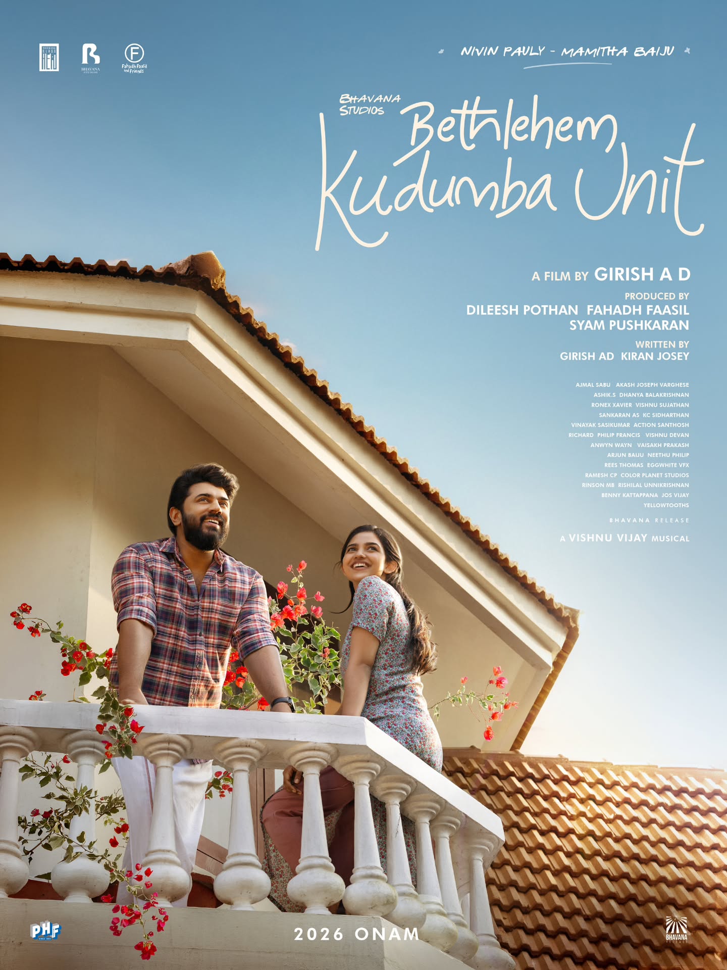 Nivin Pauly and Mamitha Baiju’s ‘Bethlehem Kudumba Unit’ First Look Unveiled