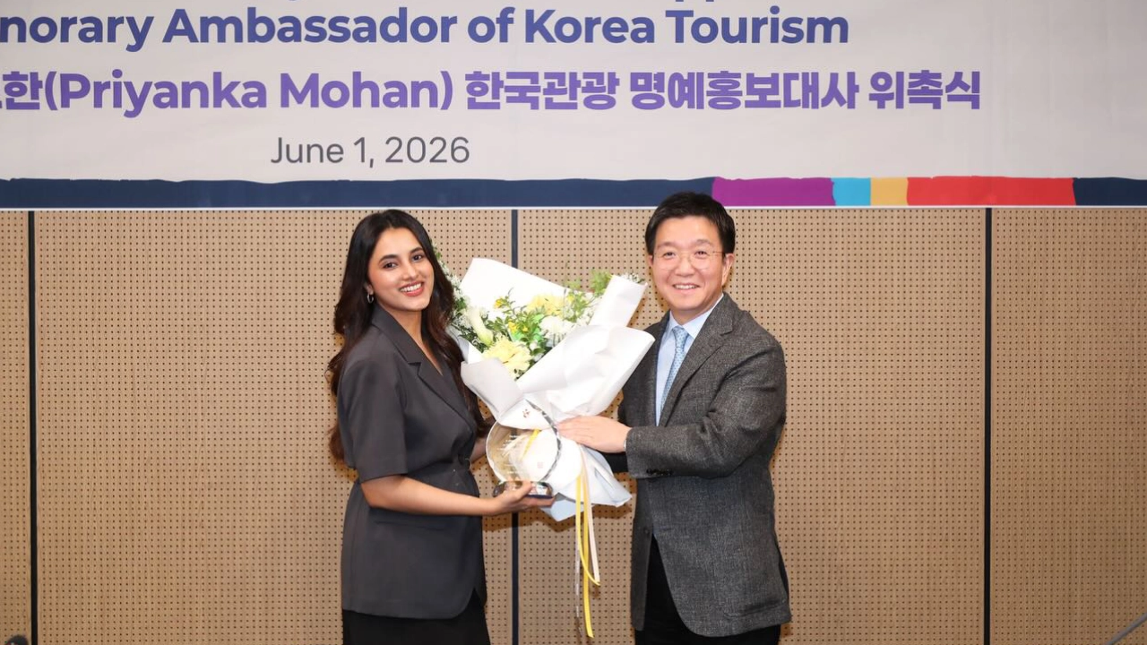 Priyanka Mohan Earns Prestigious Korea Tourism Honor in Seoul